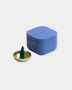 PERRIWINKLE INCENSE CONES & HOLDER