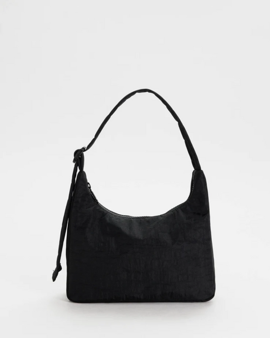 MINI NYLON SHOULDER BAG - BLACK