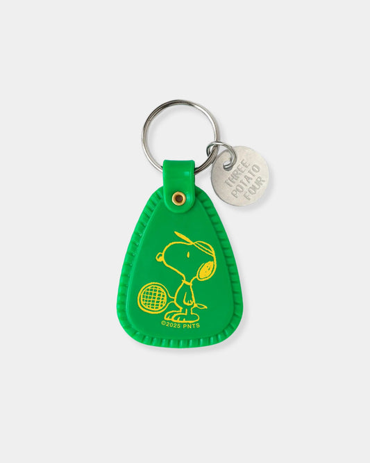 SNOOPY TENNIS SADDLE KEYCHAIN