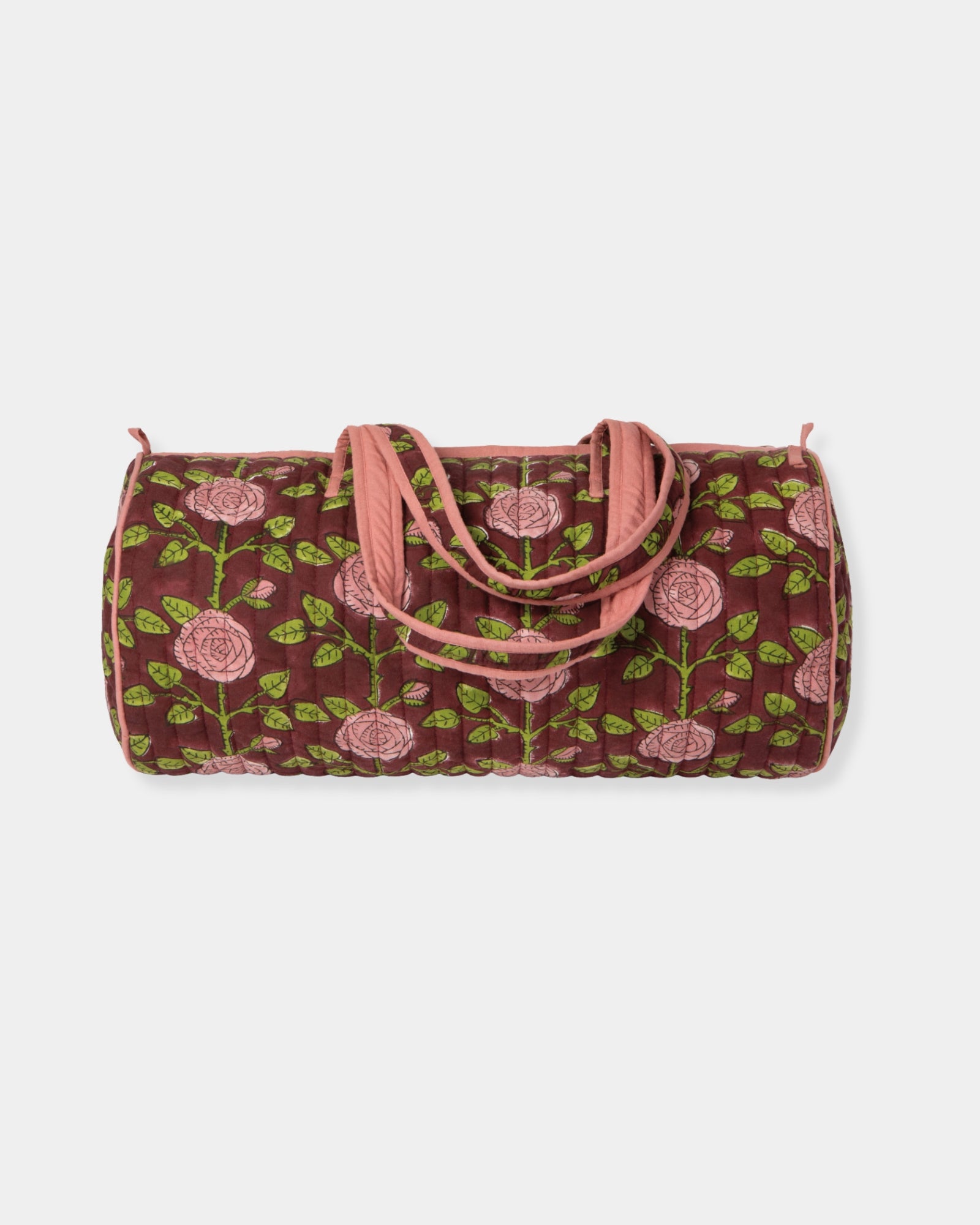 ROSE BRIAR BLOCK PRINT WEEKENDER BAG