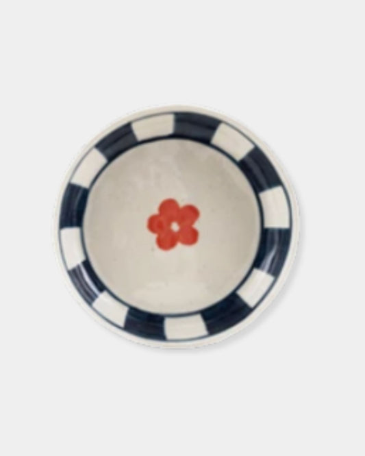 FLOWER CHECKERED DISH