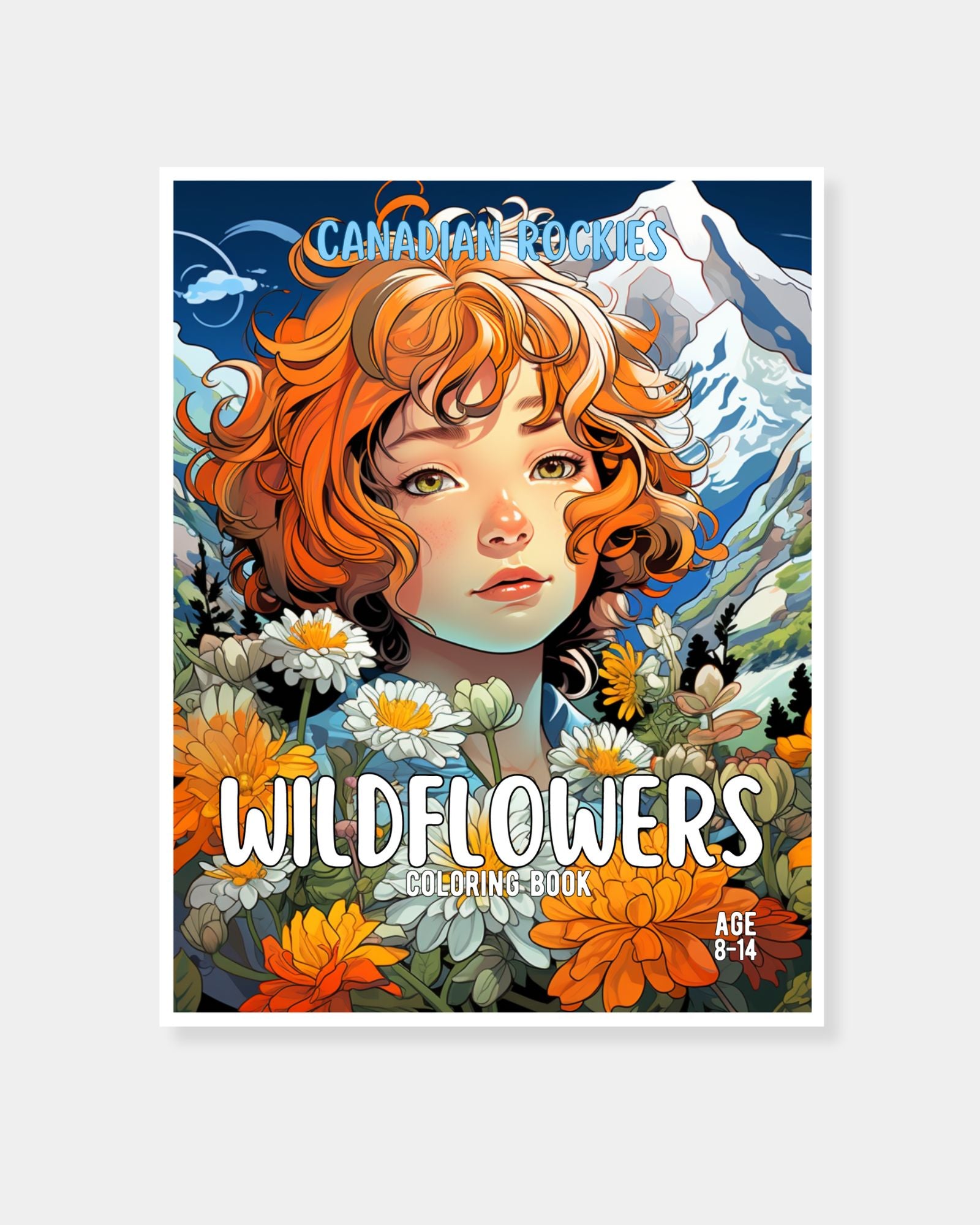 WILD FLOWERS COLOURING BOOK