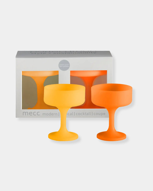 BUTTERMILK + CANTALOUPE MECC - SILICONE COCKTAIL GLASSES