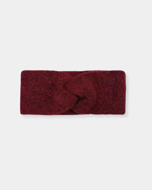 ALPACA TWISTED HEADBAND - WINE