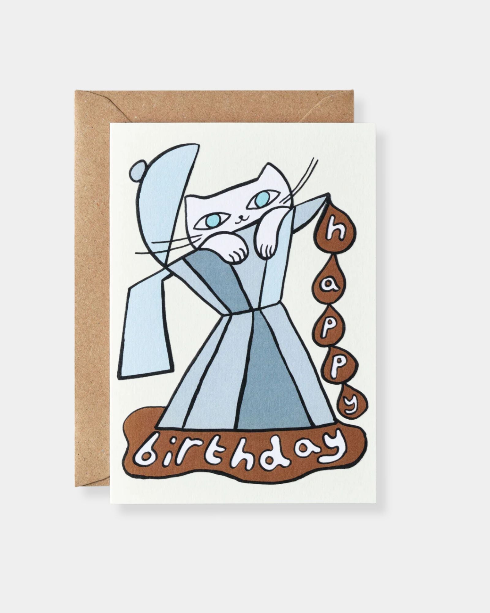 HAPPY BIRTHDAY CAT & COFFEE - CARD