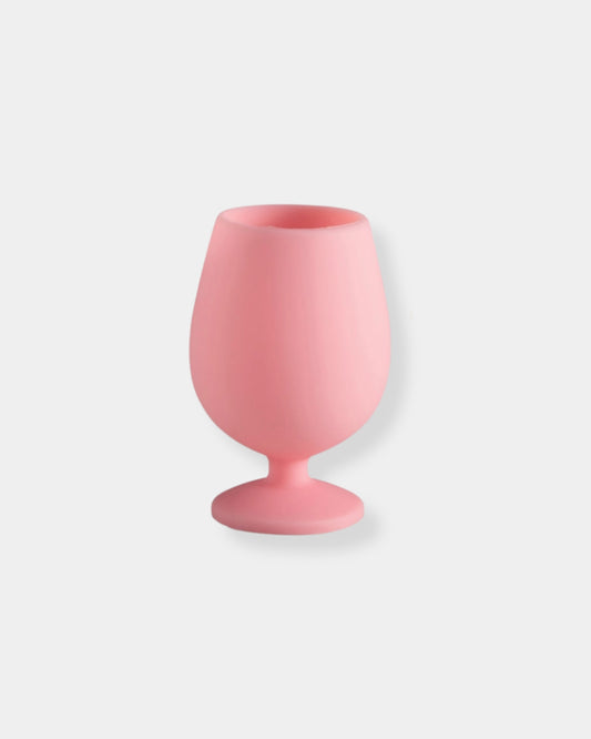 SUMMER STEMM SILICONE WINE GLASS - PINK