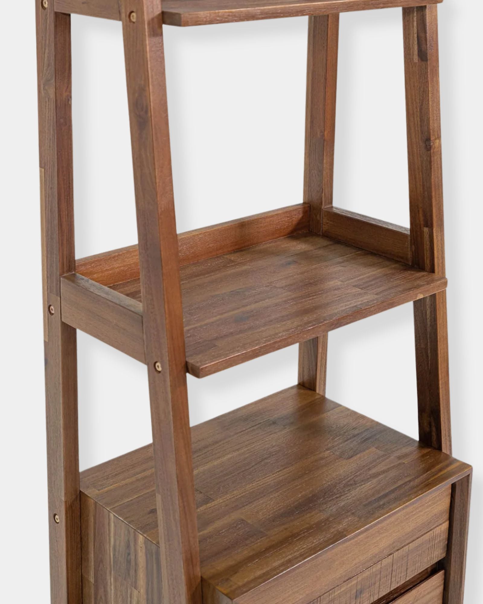 GIA BOOKCASE - WARM PECAN