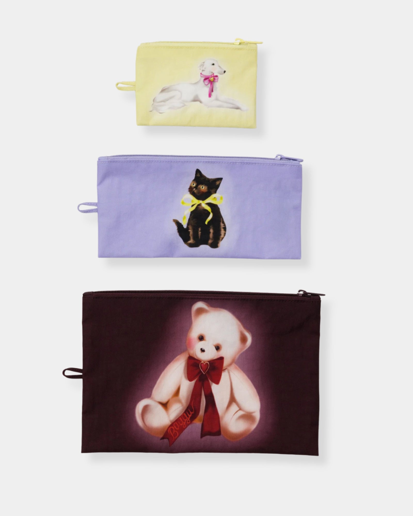 FLAT POUCH SET - FANCY ANIMALS