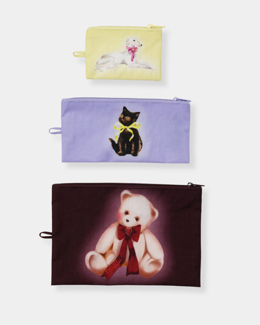 FLAT POUCH SET - FANCY ANIMALS