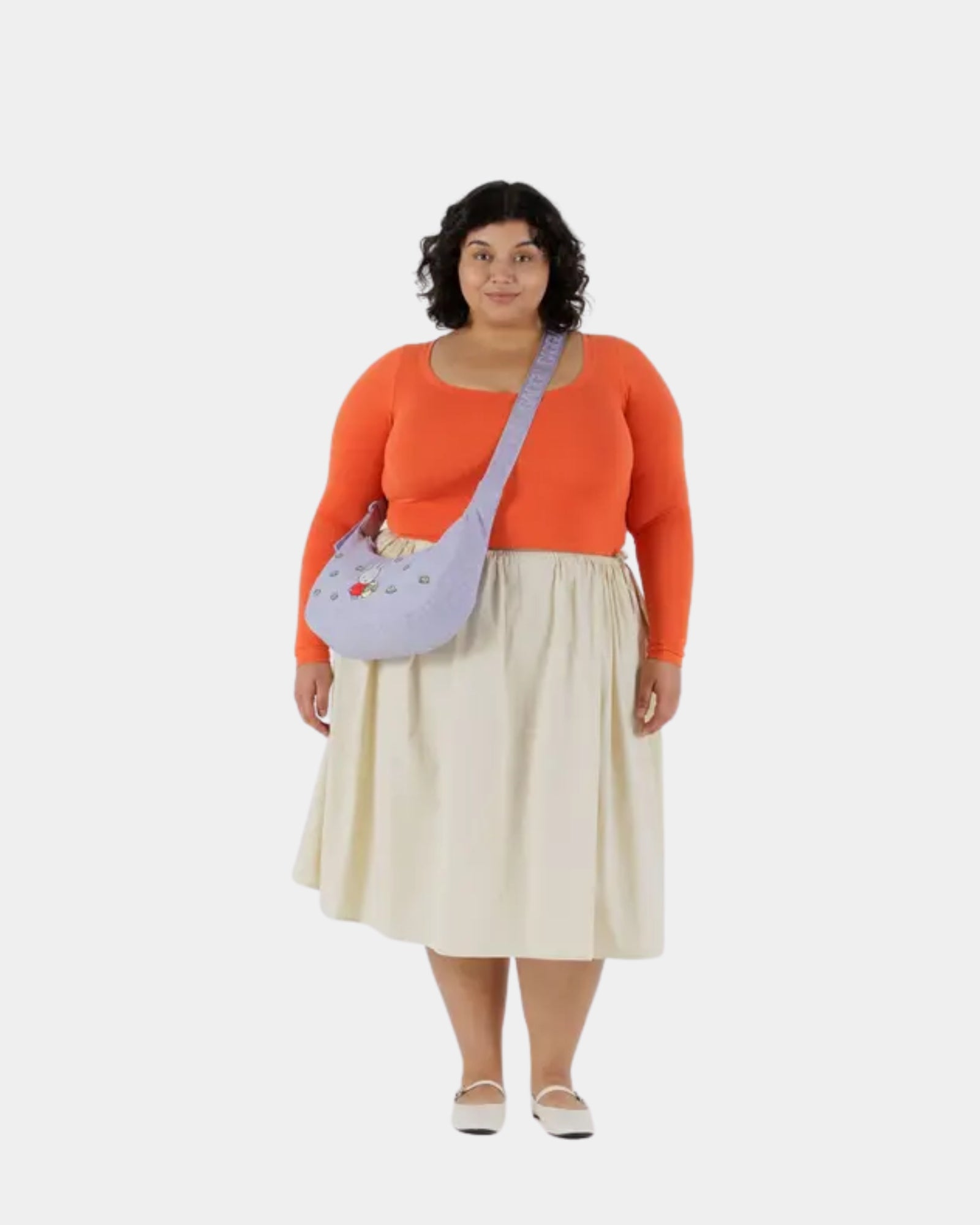 MEDIUM NYLON CRESCENT BAG - EMBRIODERED MIFFY