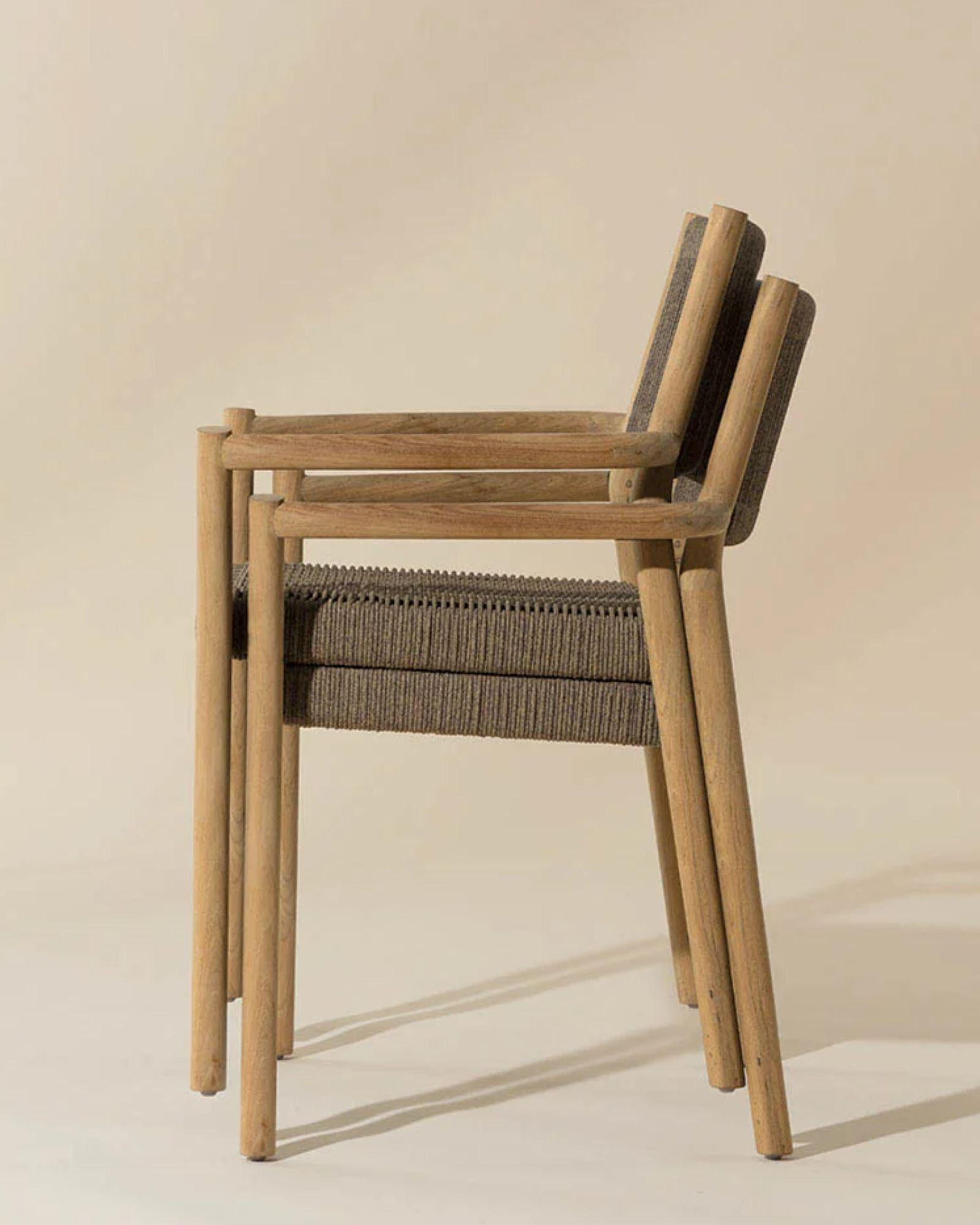 KAVALA STACKABLE DINING CHAIR - NATURAL