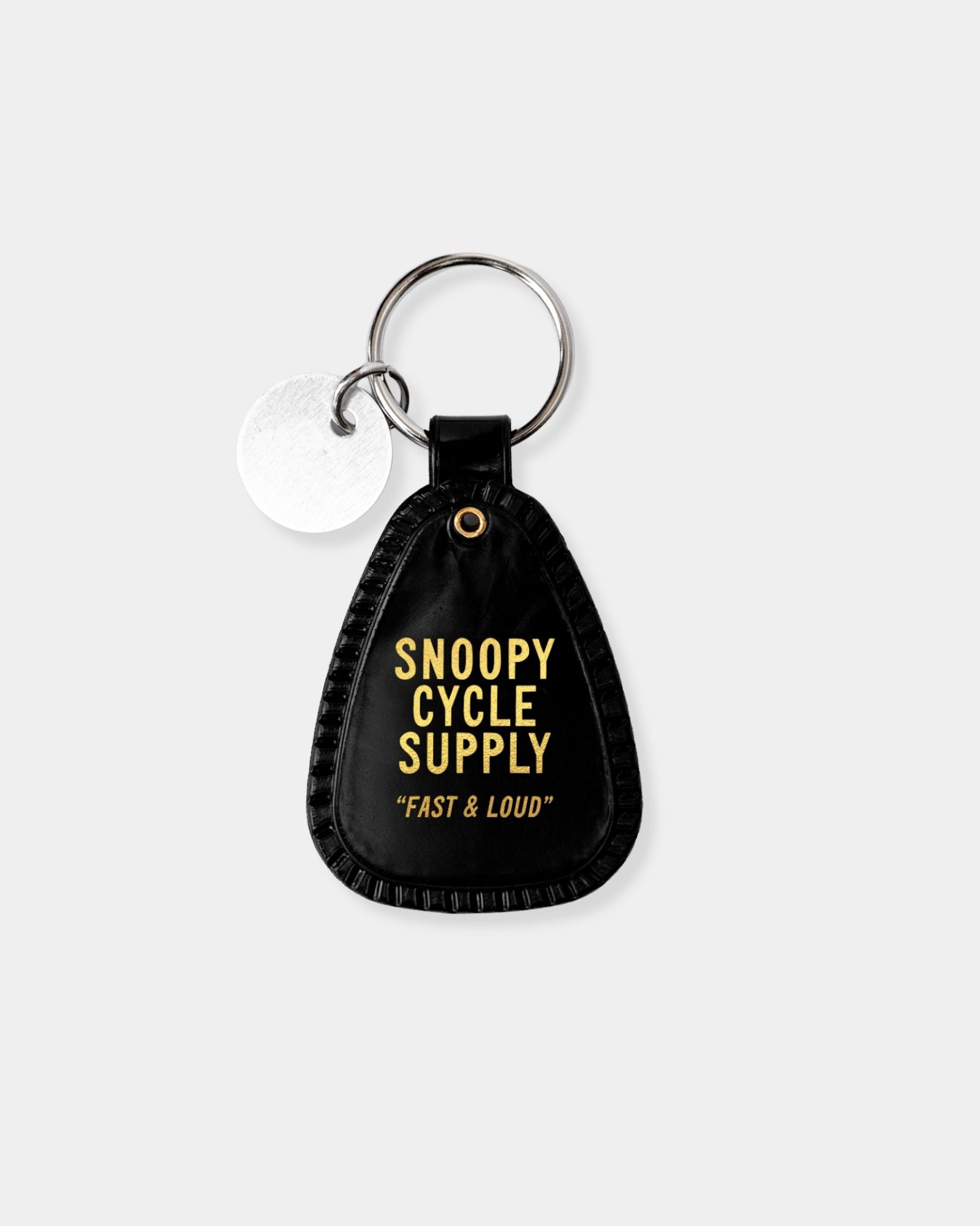SNOOPY MOTORCYCLE SADDLE KEYCHAIN