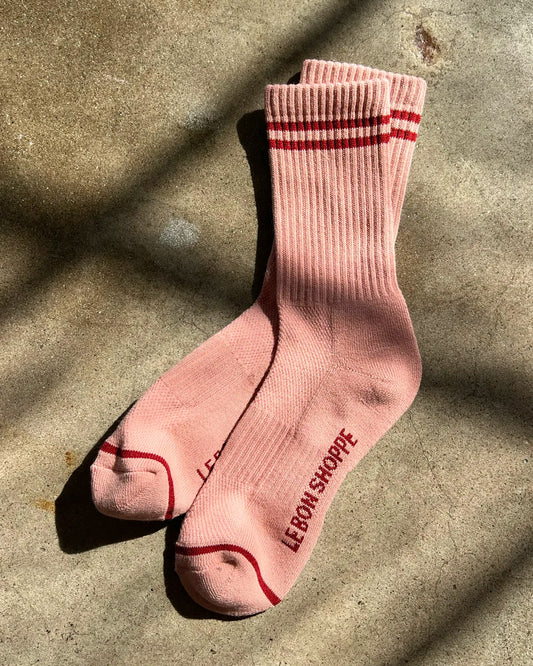 VINTAGE PINK BOYFRIEND - SOCK