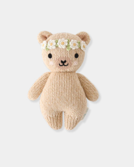 BABY HONEY BEAR - HAND KNIT DOLL