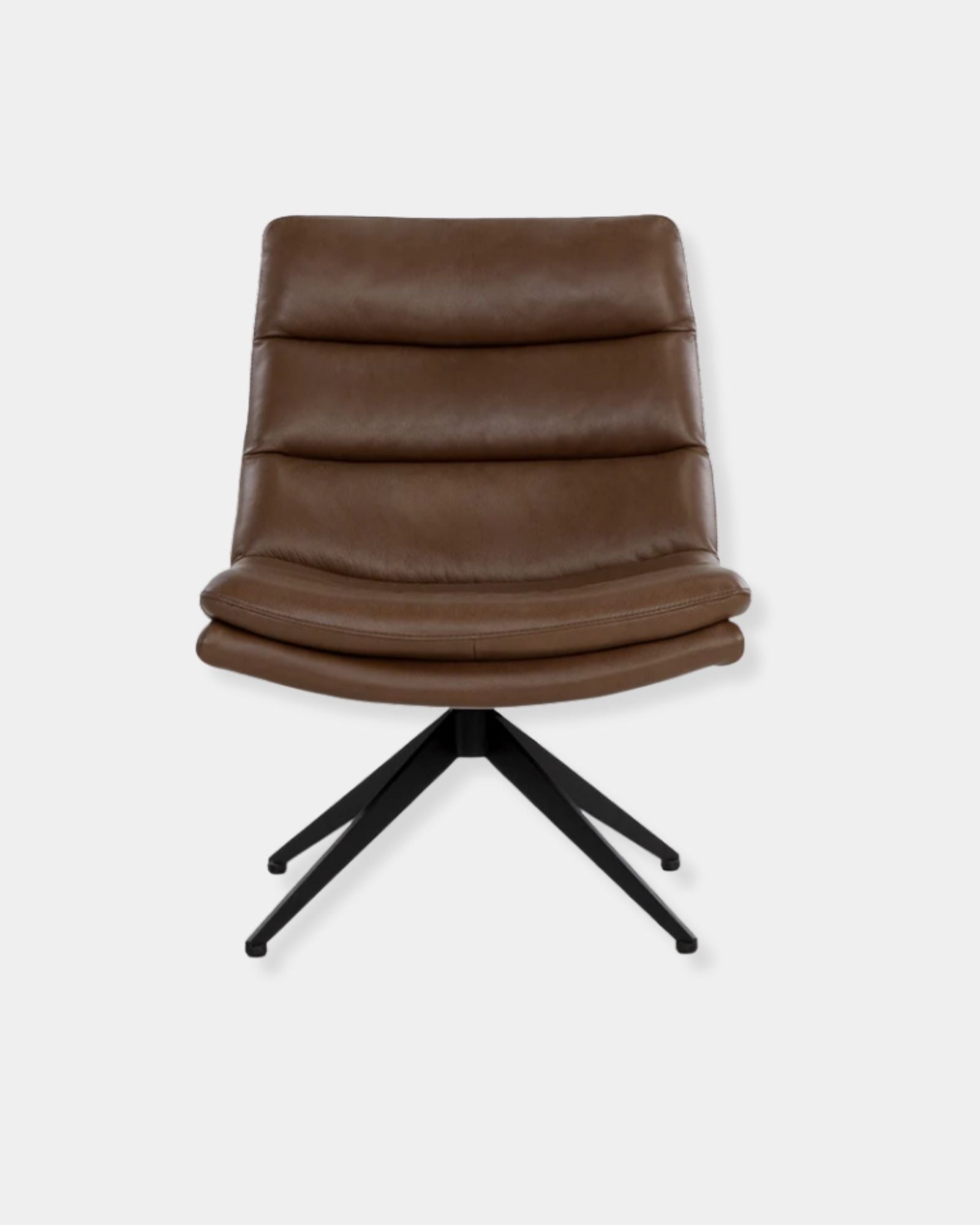 KELLER SWIVEL LOUNGE CHAIR - MAHOGANY
