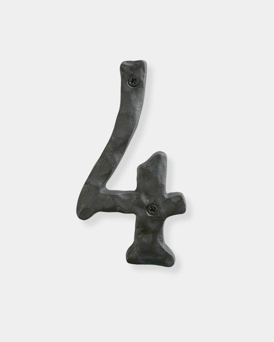 "4" CAST IRON HOUSE NUMBER | Stonewaters