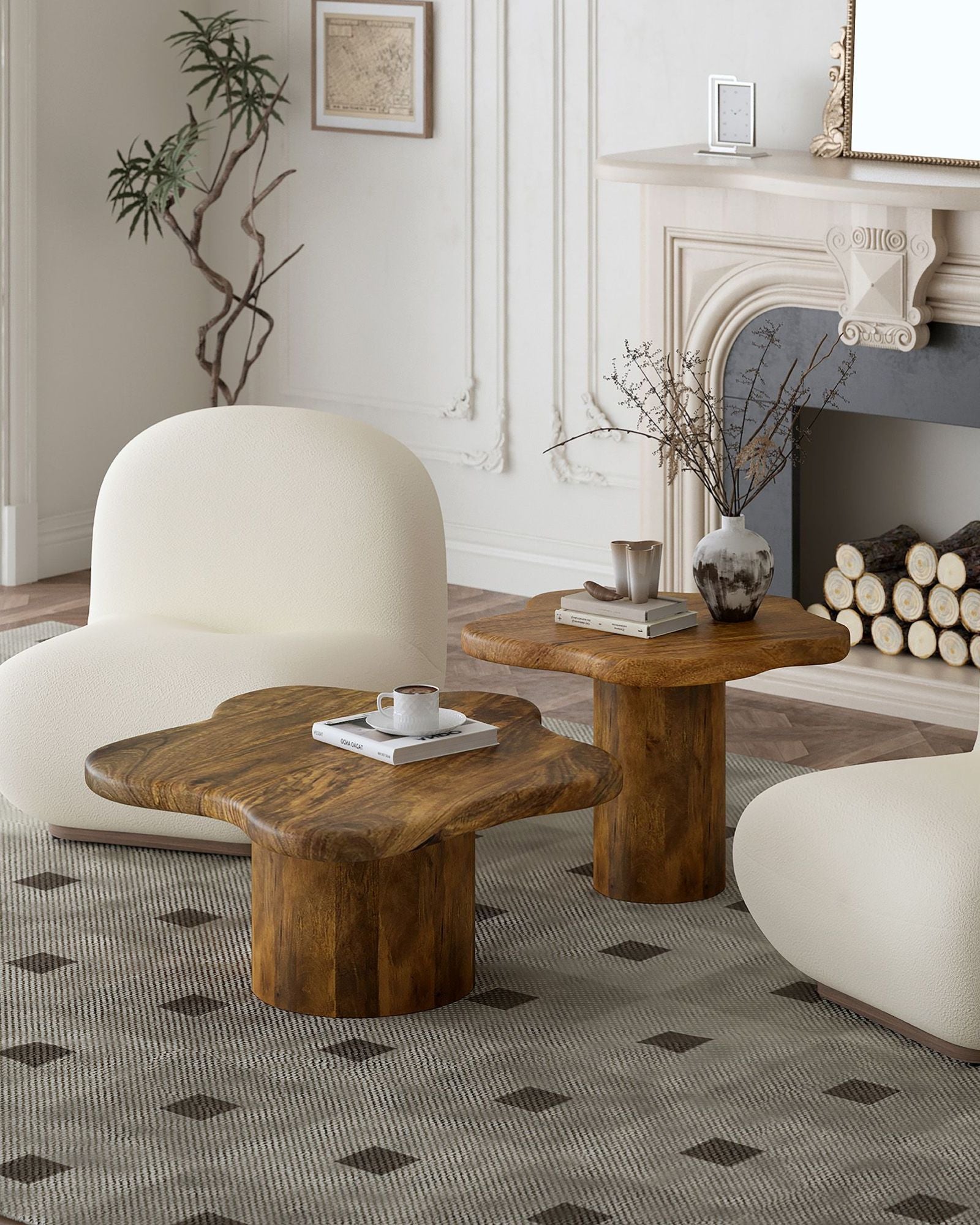 MAYAL 2PC NESTING COFFEE TABLE SET