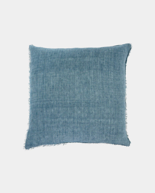 LINA LINEN 24 X 24 PILLOW - ARCTIC BLUE