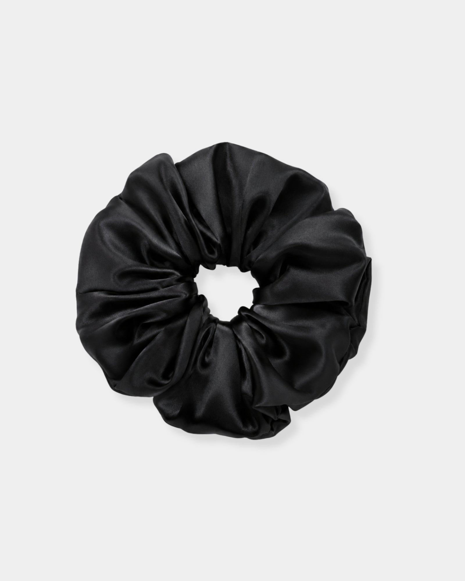 OVERSIZED SILK SCRUNCHIE - XLARGE BLACK