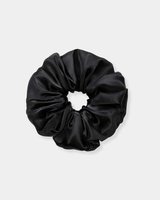 OVERSIZED SILK SCRUNCHIE - XLARGE BLACK