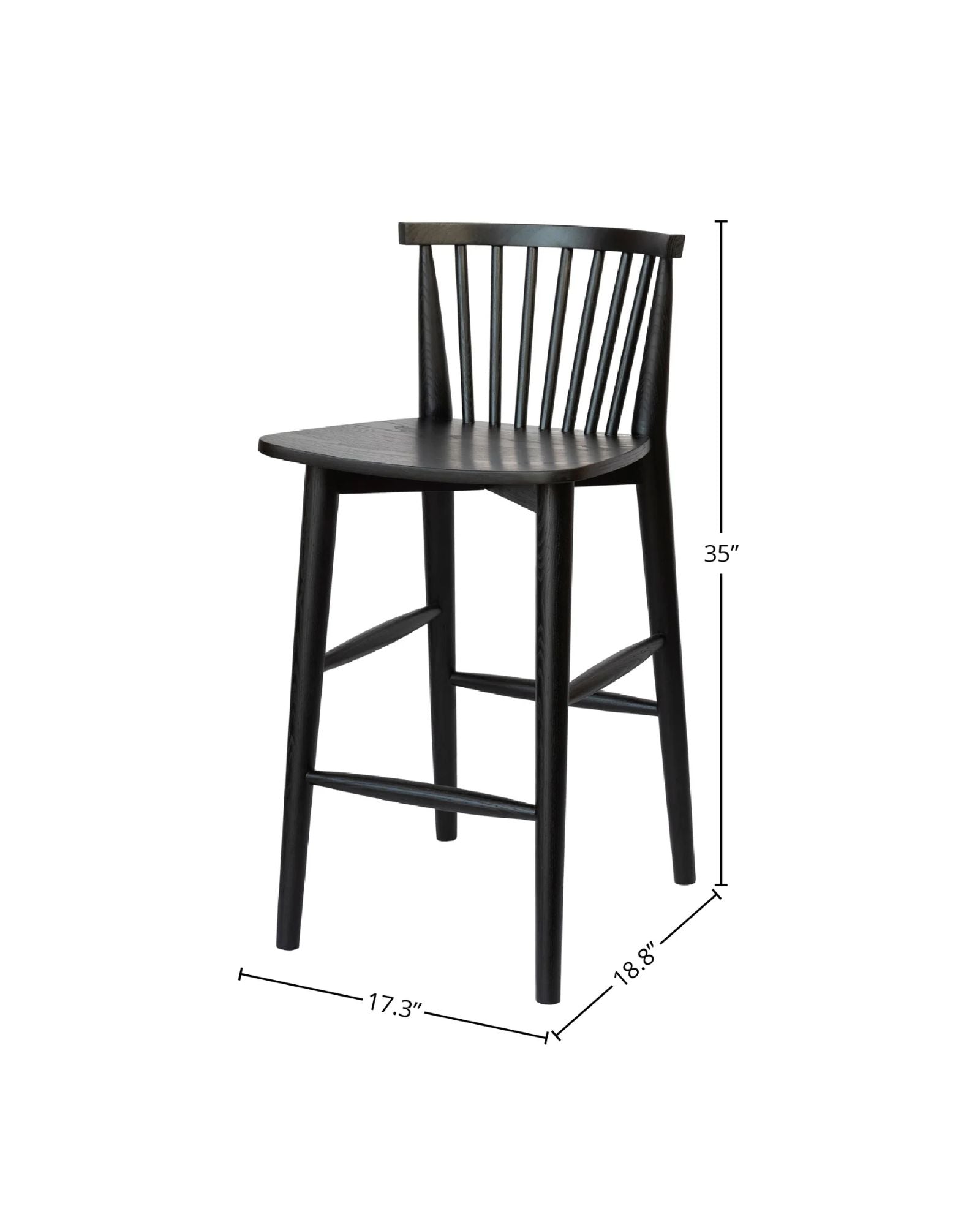 EASTON COUNTER STOOL - BLACK