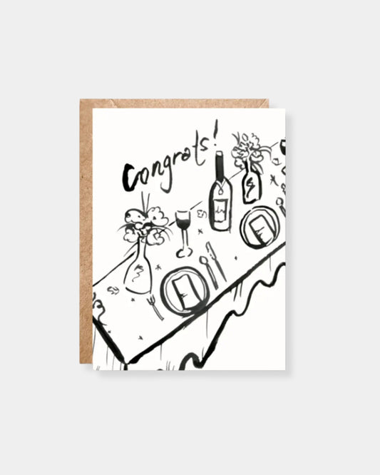 CONGRATS WEDDING TABLE - CARD