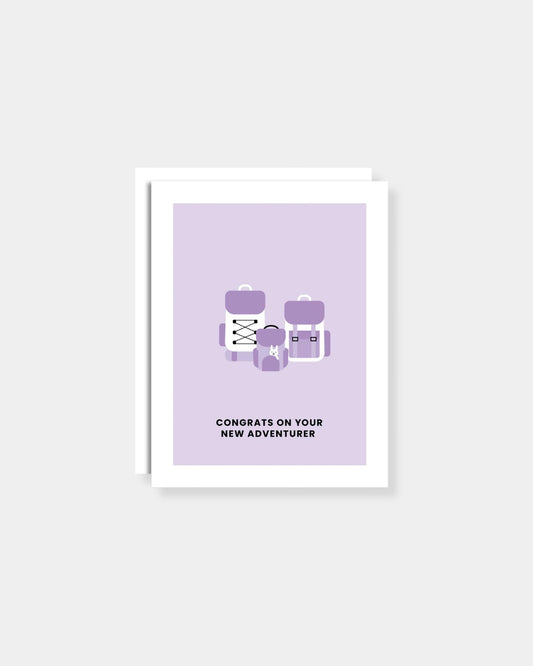 BABY BACKPACK ADVENTURER - CARD