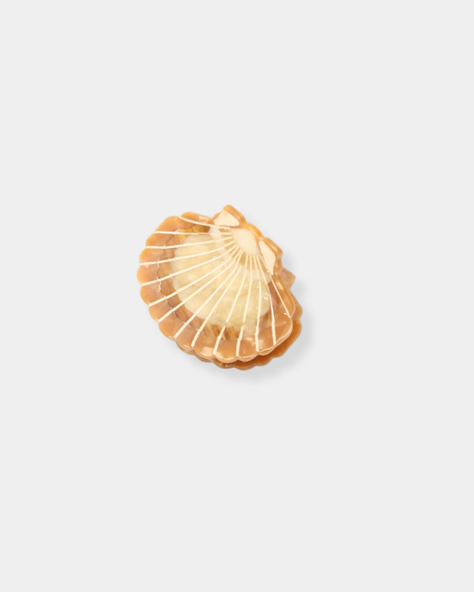 HAND-PAINTED MINI SUNSET SEASHELL CLAW HAIR CLIP