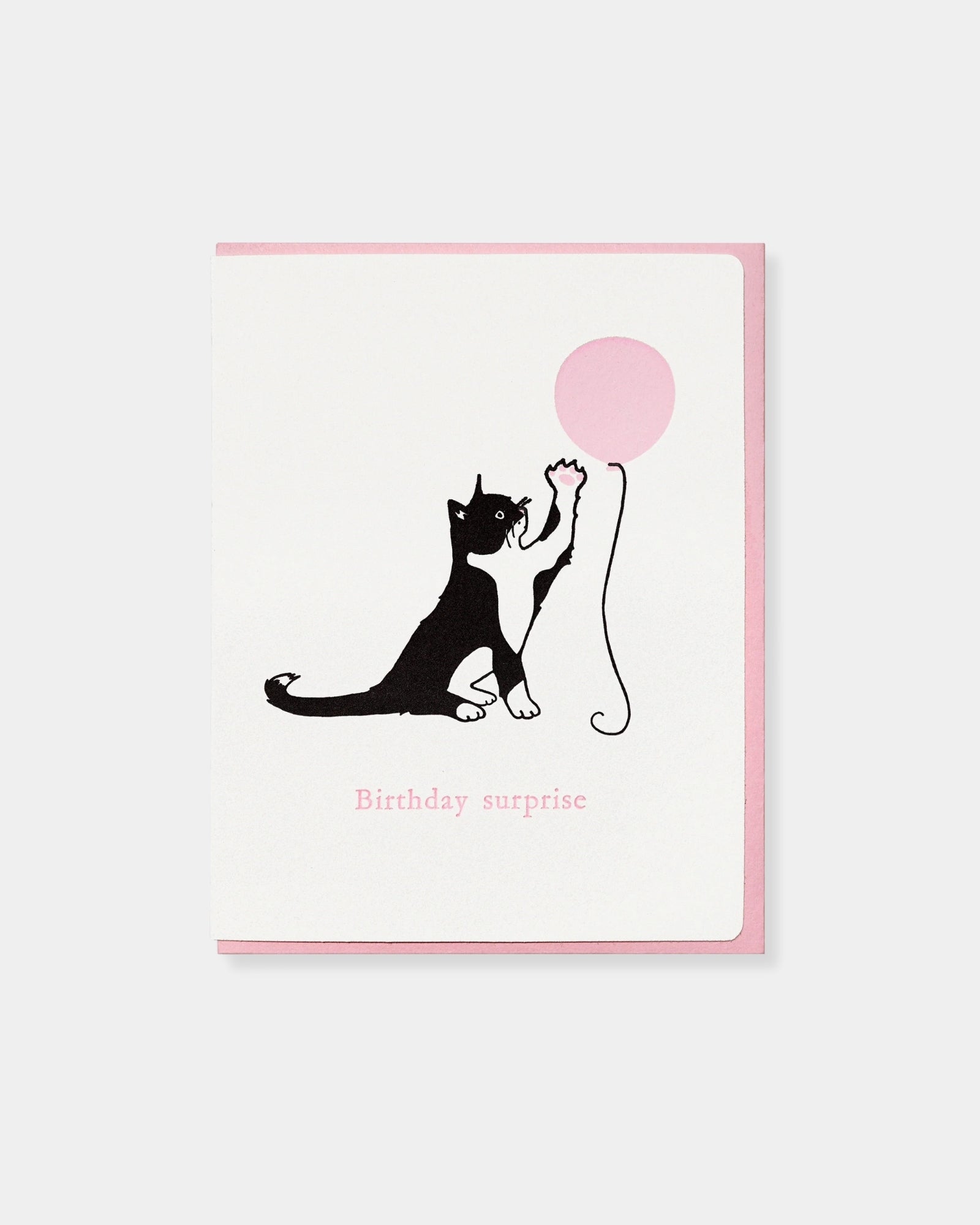 CAT BALLOON BIRTHDAY - CARD