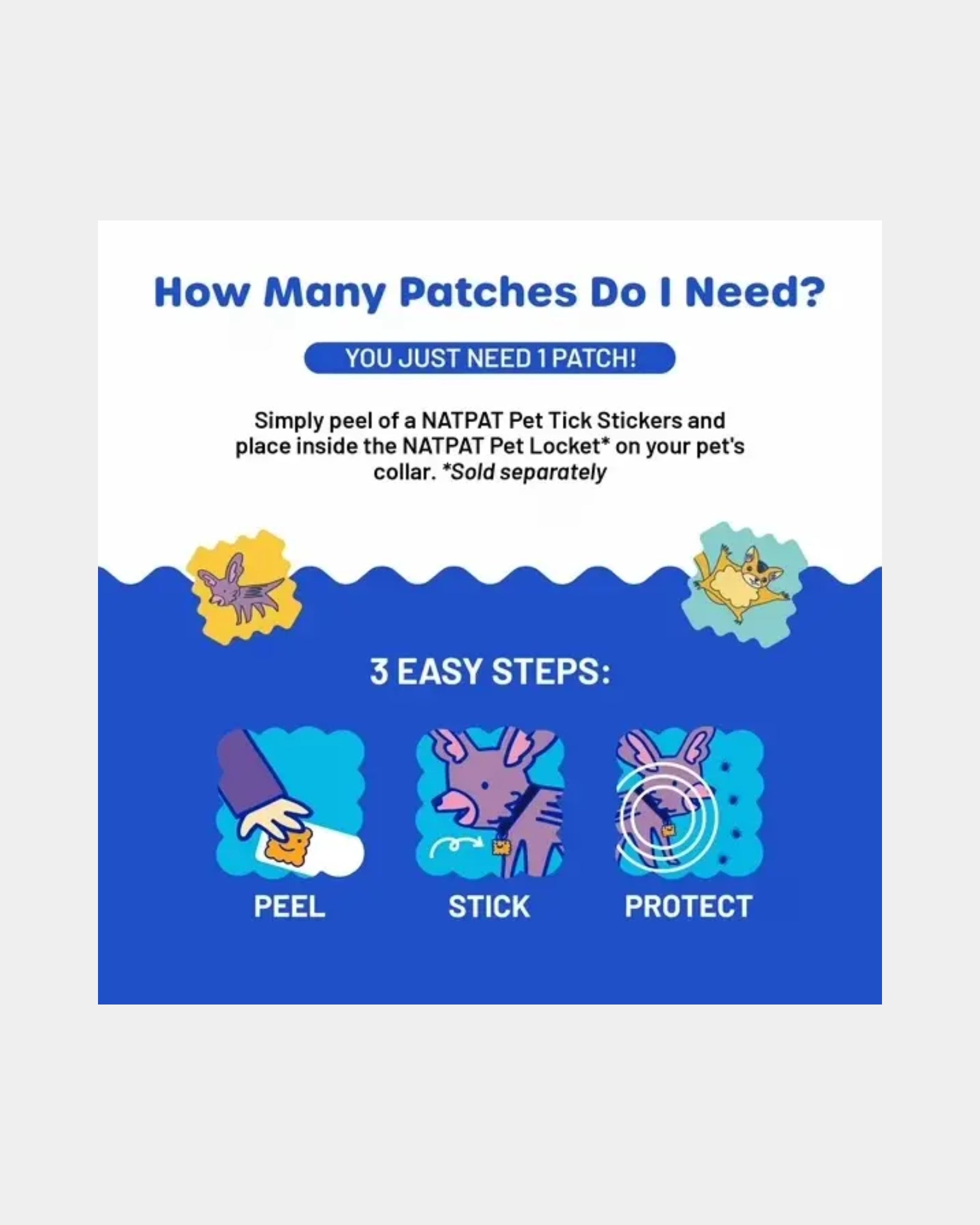 PET TICK PATCH: NATURAL INSECT REPELLENT STICKERS
