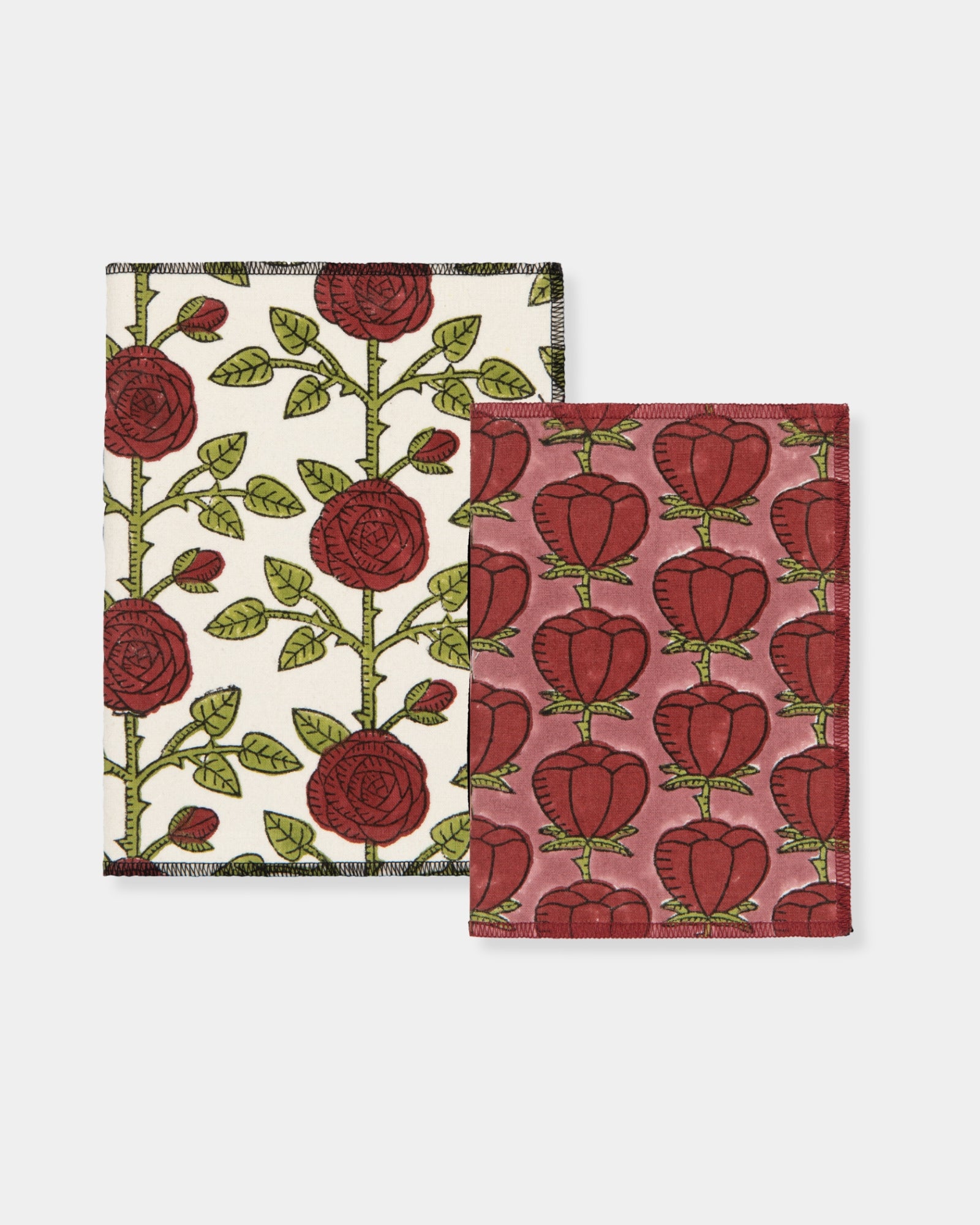 ROSE BRIAR BLOCK PRINT NOTEBOOK - SET 2