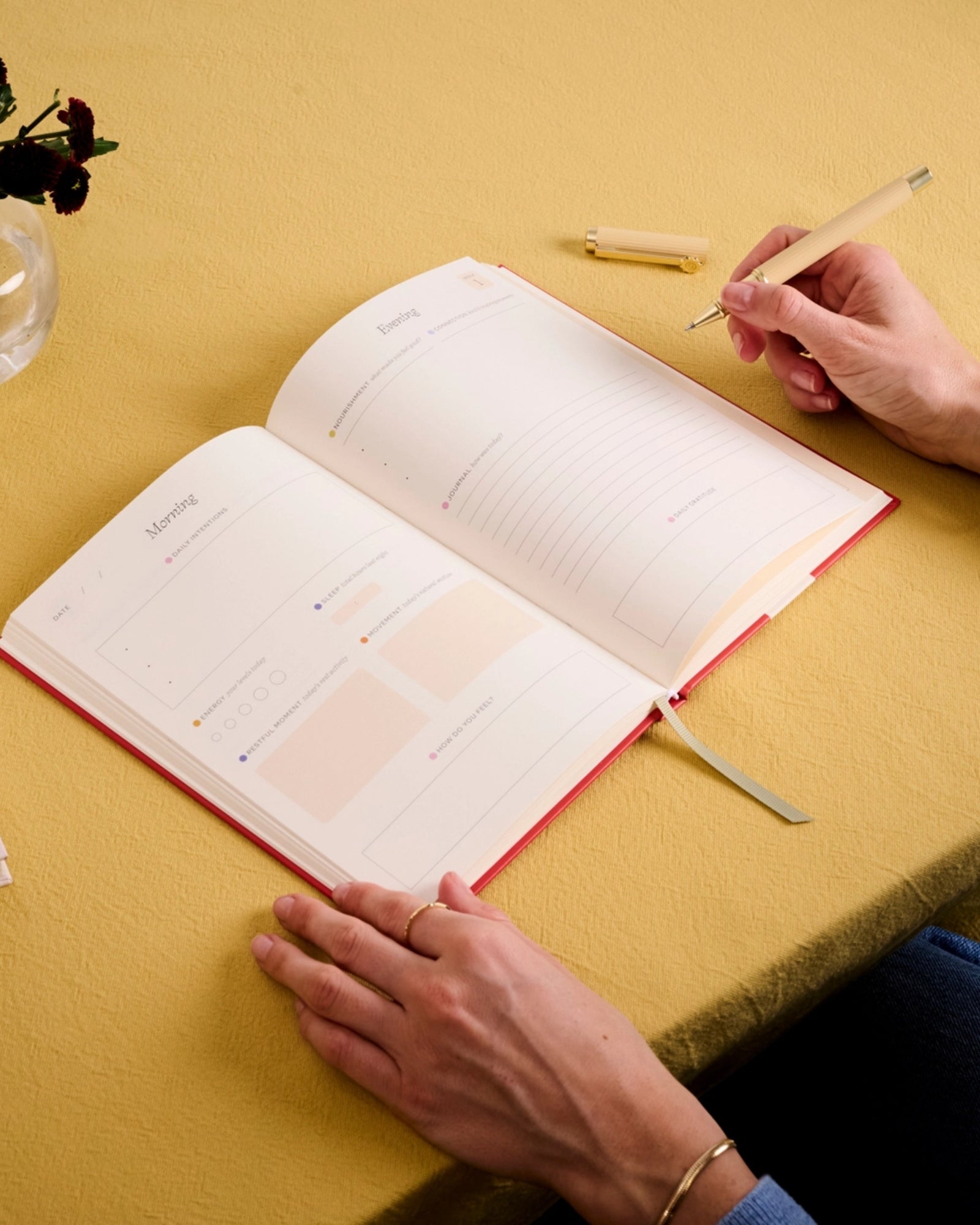 GUIDED GRATITUDE JOURNAL - FLORAL IKAT