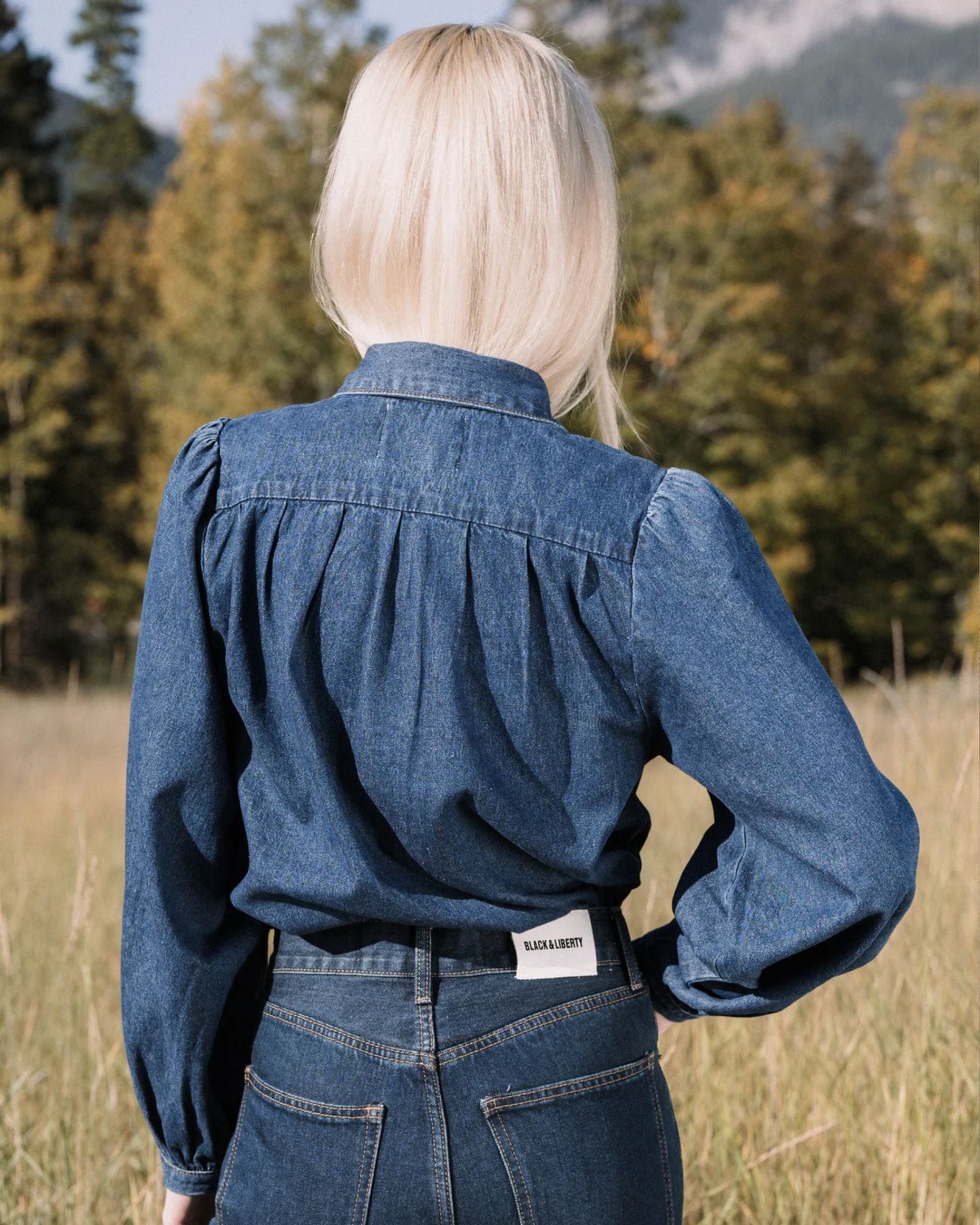LOUISE SHIRT DARK BLUE
