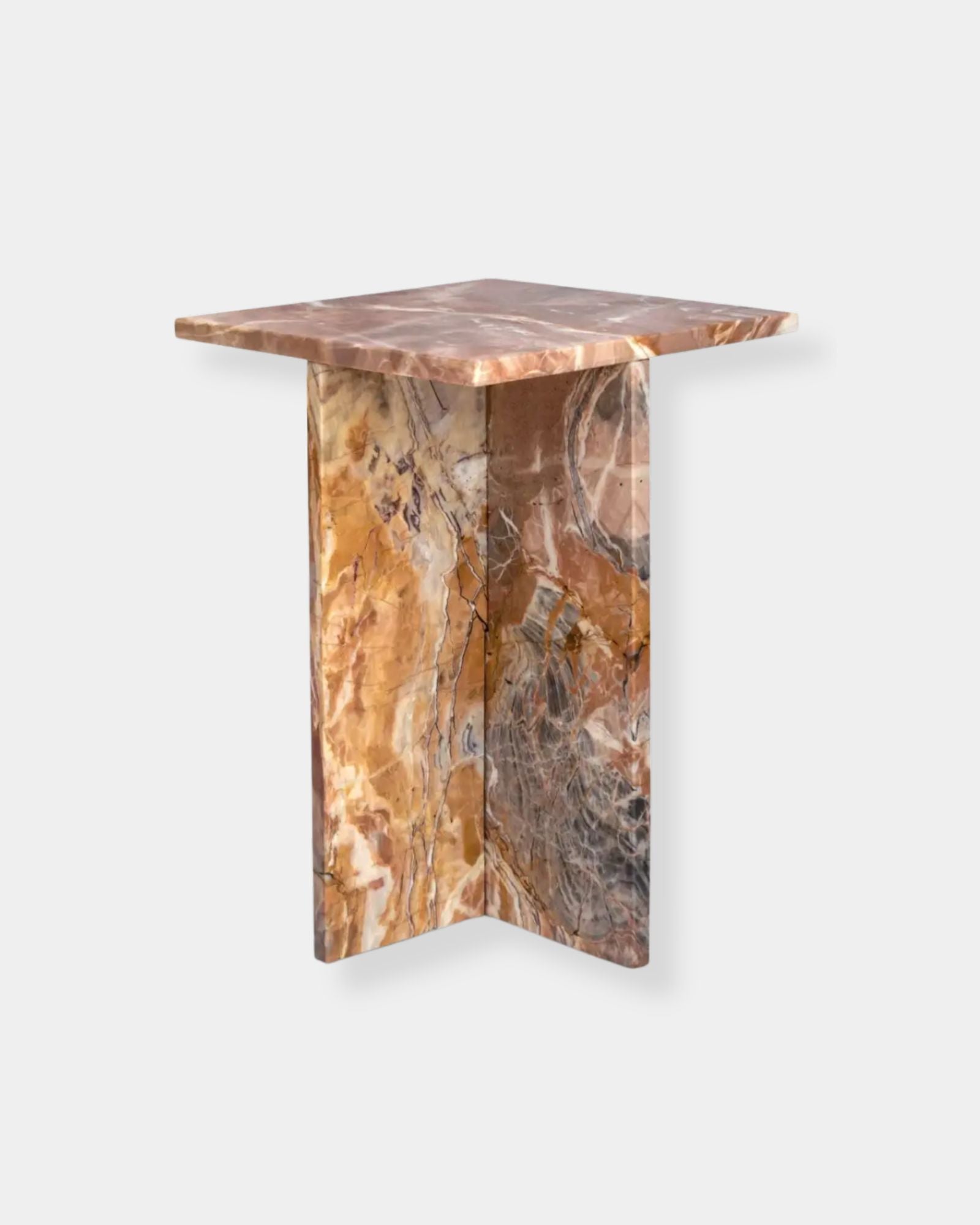 BLAIR ACCENT TABLE - ORANGE LEVANTE MARBLE