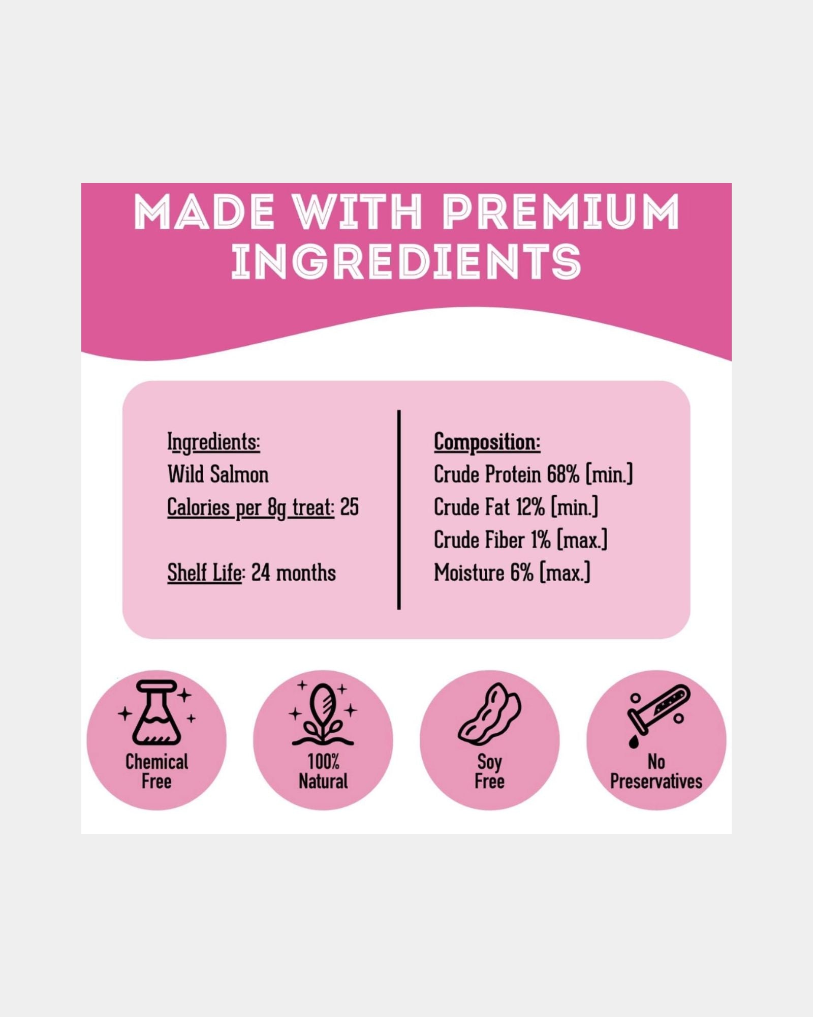 SALMON CAT & DOG TREATS 85g