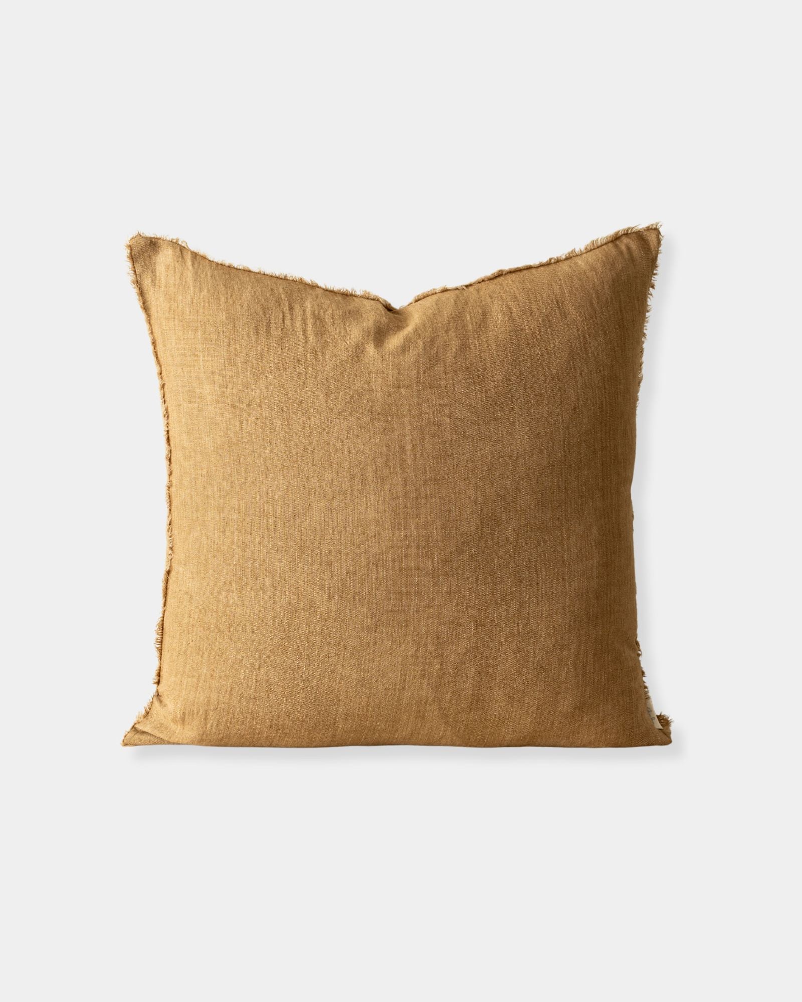 LINA LINEN 24 X 24 PILLOW - TAWNY