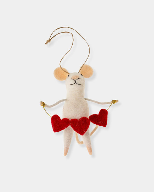 HEART FULL MOUSE ORNAMENT