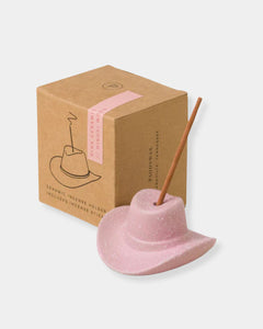 PINK COWBOY HAT - INCENSE HOLDER