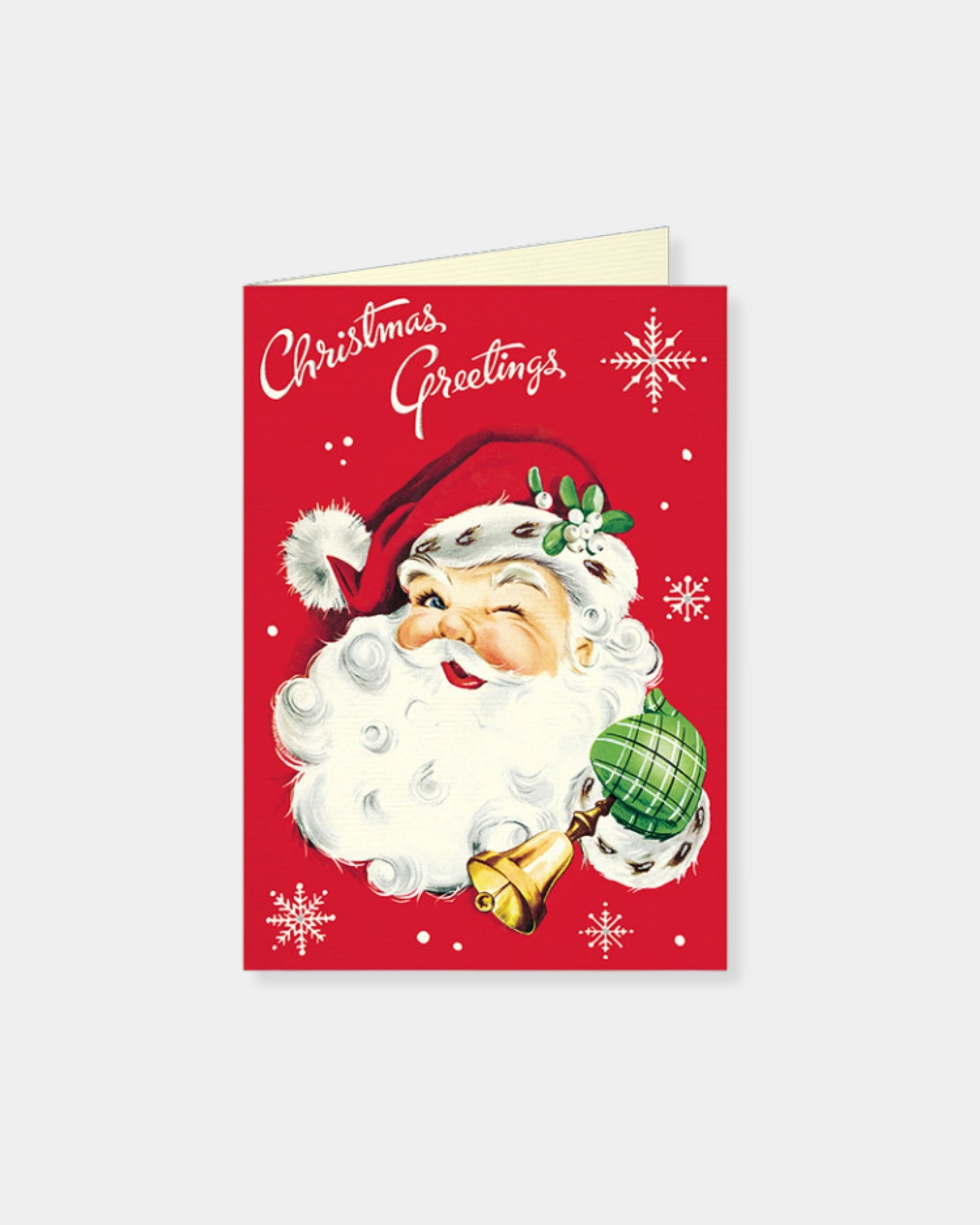 CHRISTMAS GREETINGS SANTA - CARD