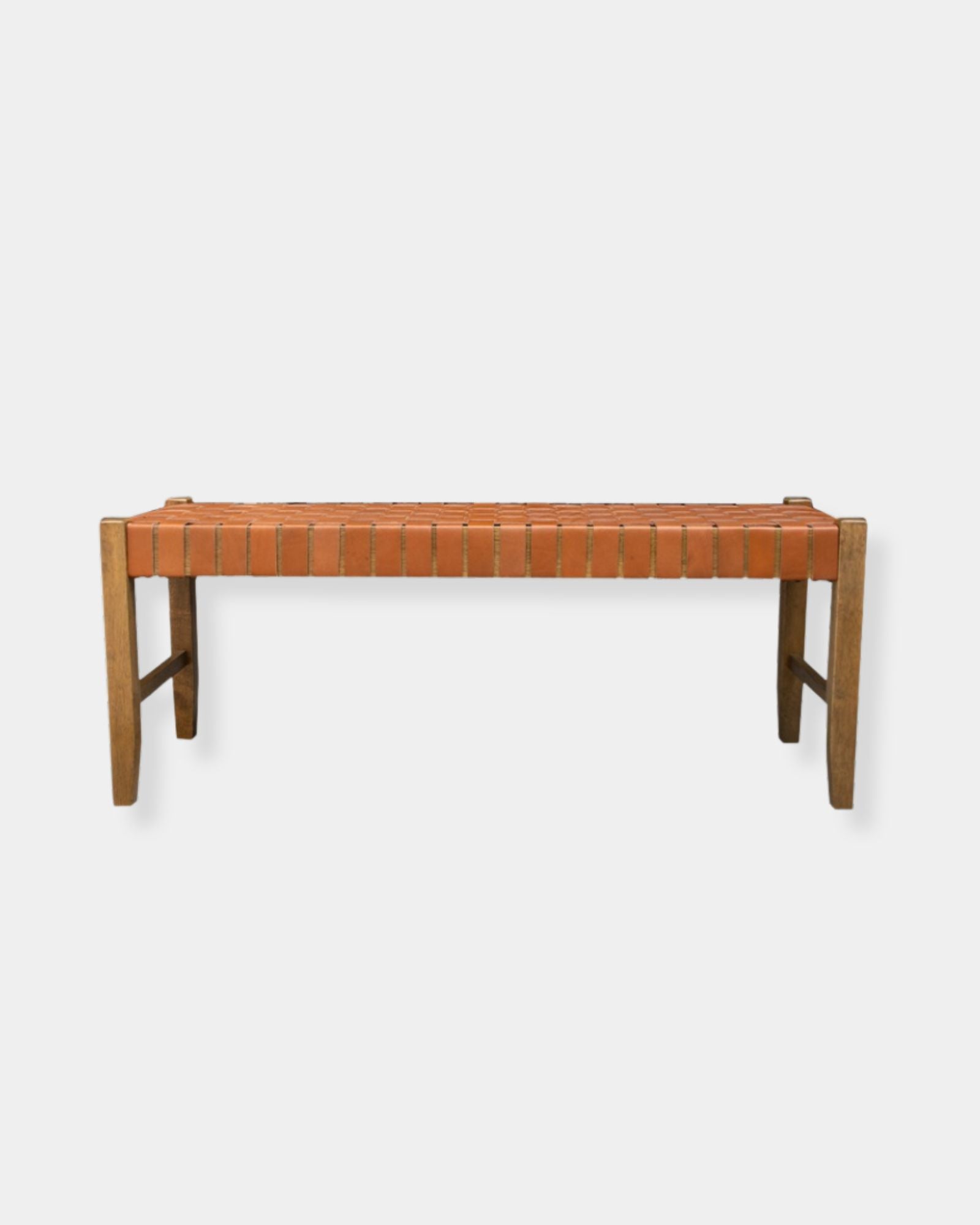 FELLOW BENCH - TAN LEATHER