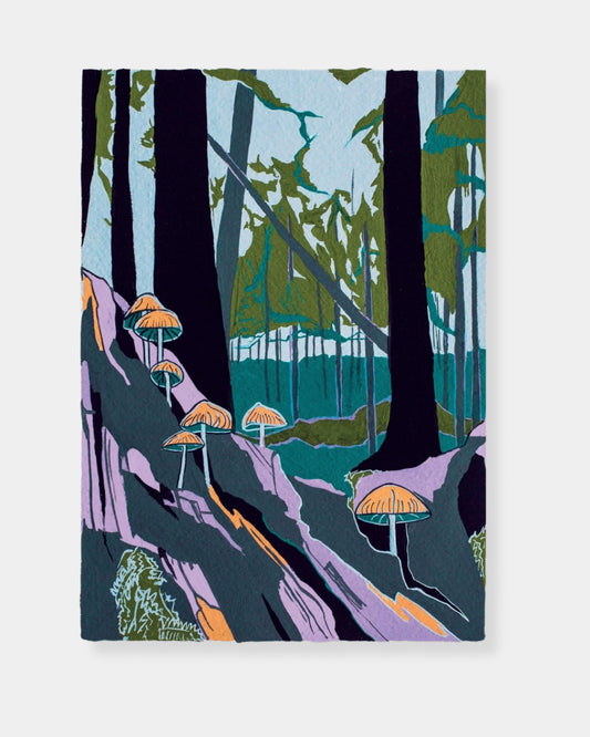 WOODLAND MUSHROOMS -  8.5x11 PRINT