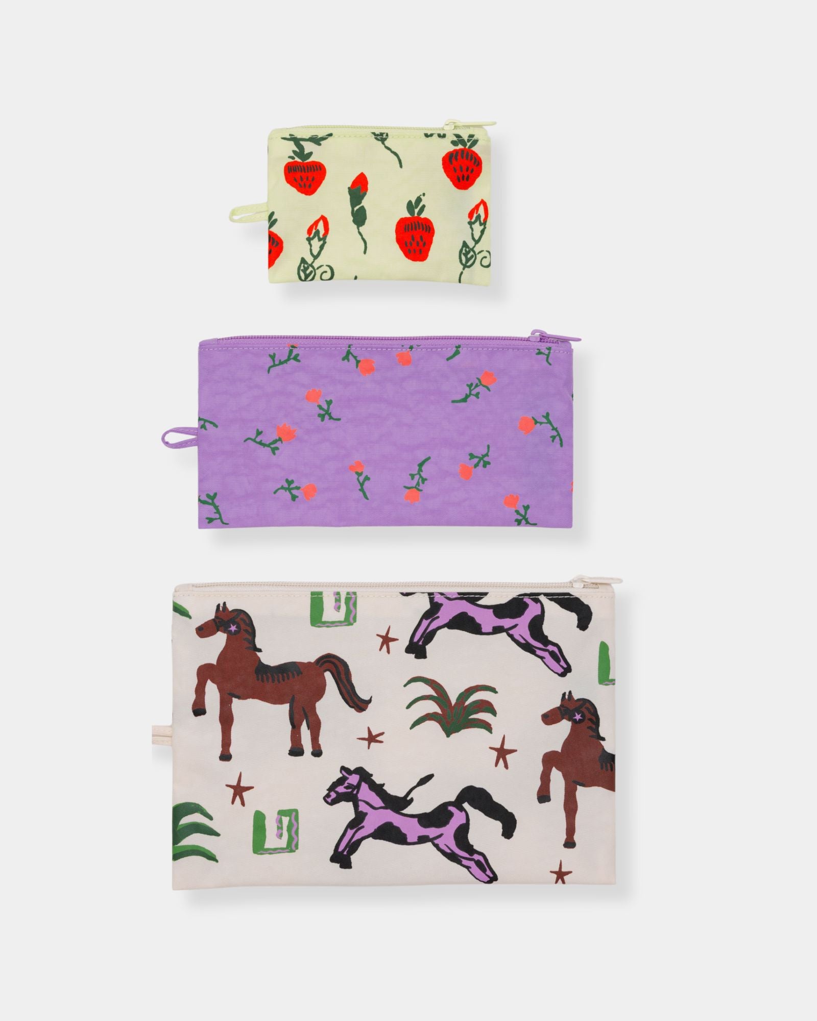 LARGE FLAT POUCH - PAINTED PRAIRIE