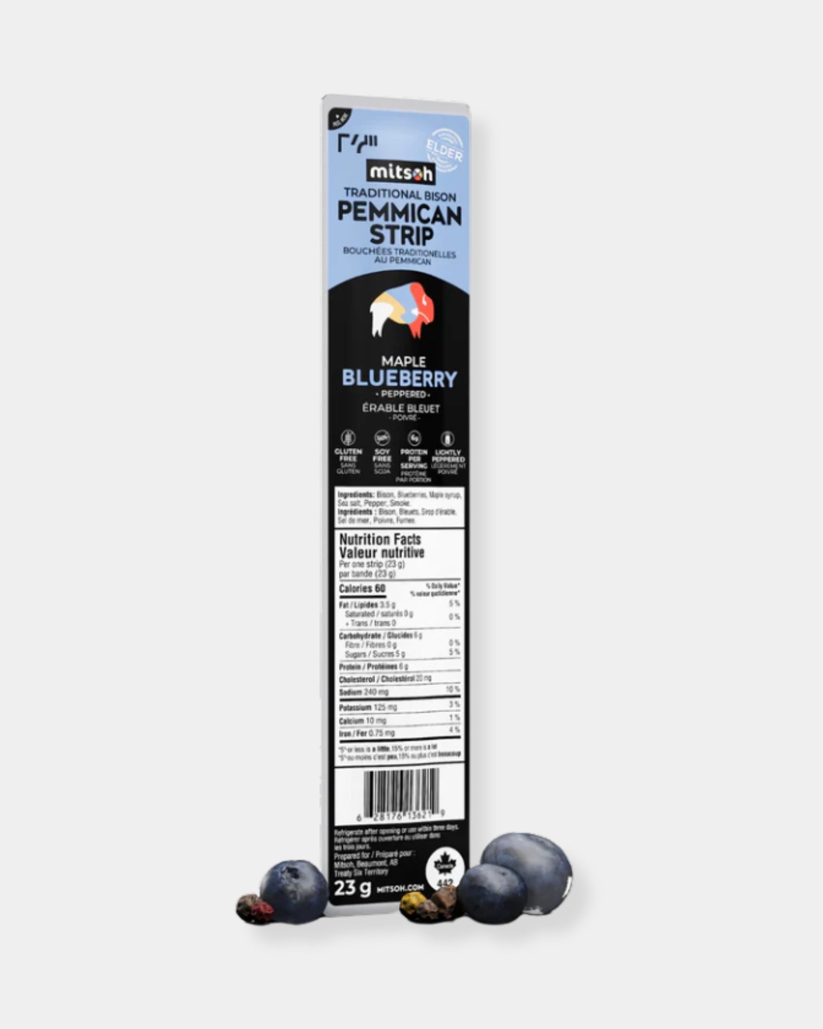 BISON PEPPERED PEMMICAN - MAPLE BLUEBERRY
