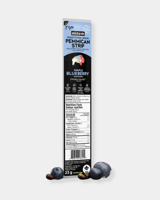BISON PEPPERED PEMMICAN - MAPLE BLUEBERRY