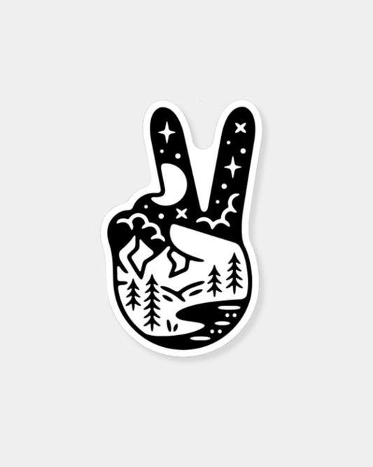 PEACE SIGN LANDSCAPE - STICKER