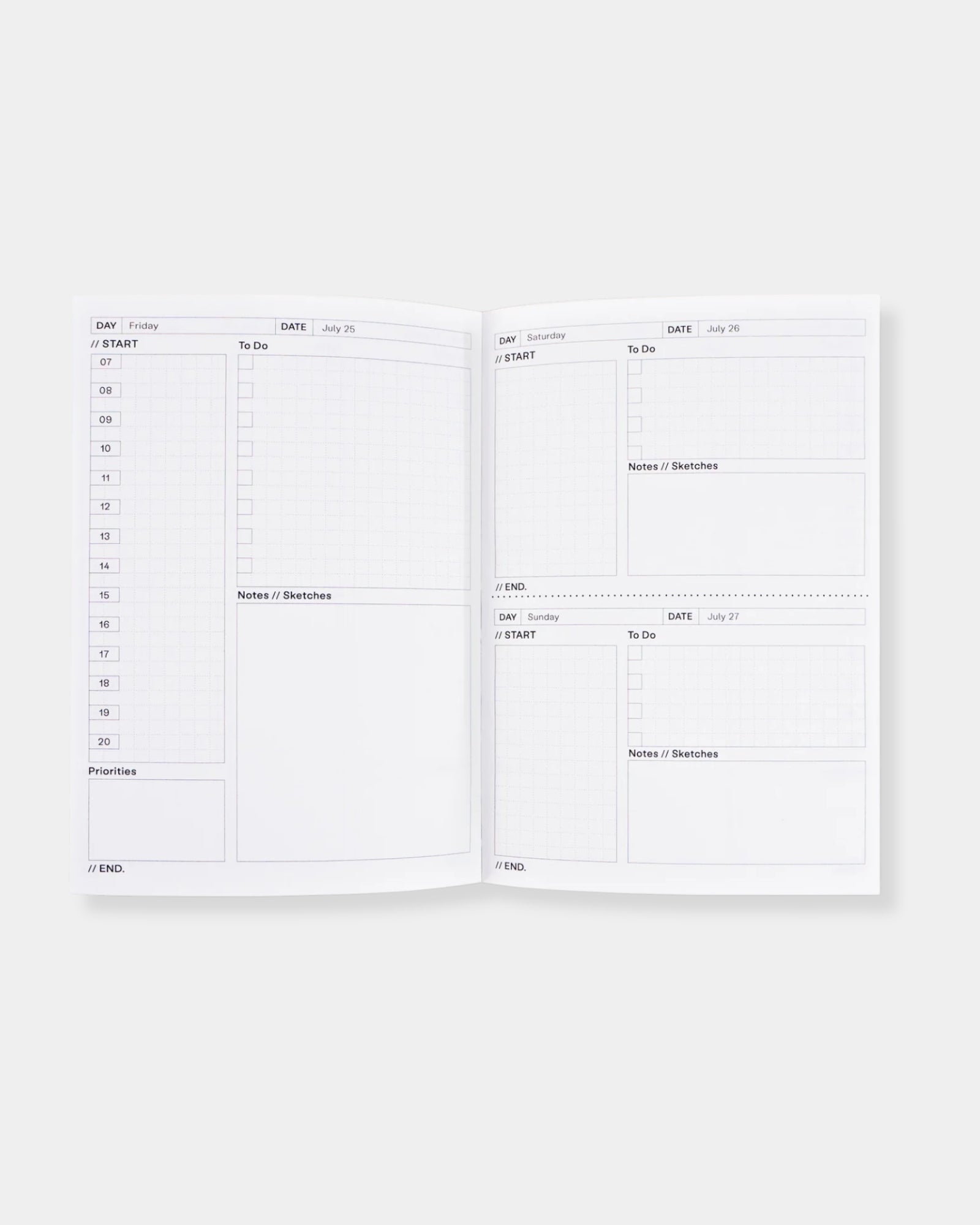 PALAU UNDATED DAILY PLANNER BOOK