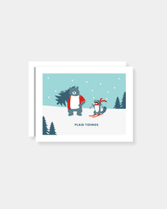 PLAID TIDINGS - CARD