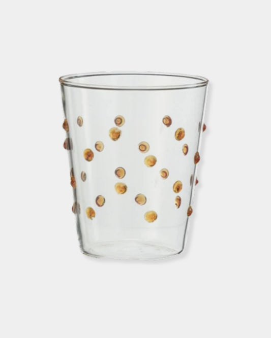 ORANGE DOT - 13oz HANDMADE GLASSWARE