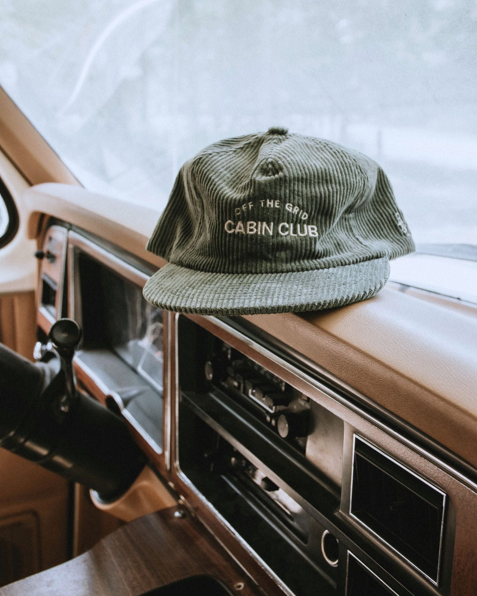 CABIN CLUB CORDUROY HAT - CACTUS