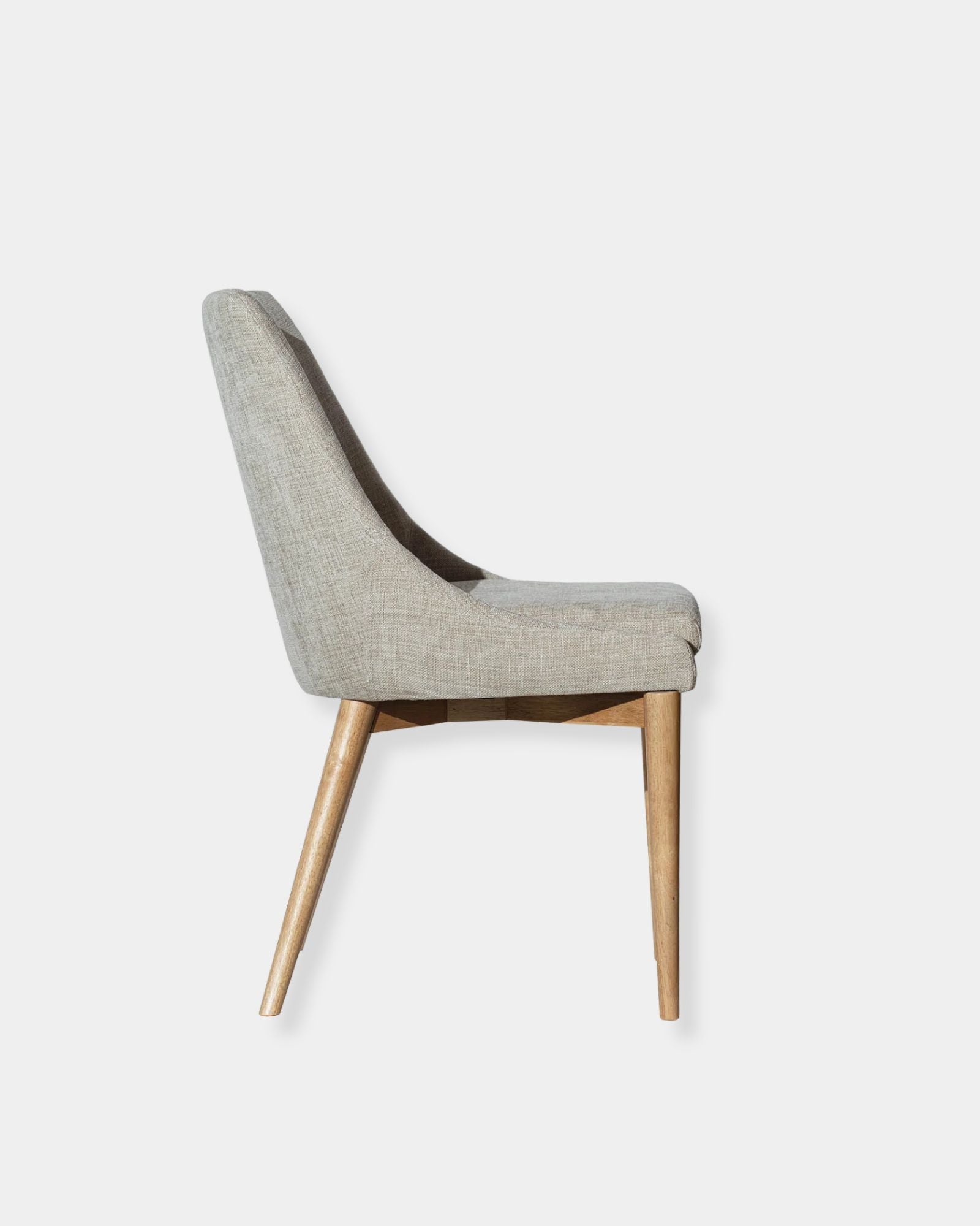 FRITZ SIDE CHAIR TAUPE NATURAL - SET OF 2